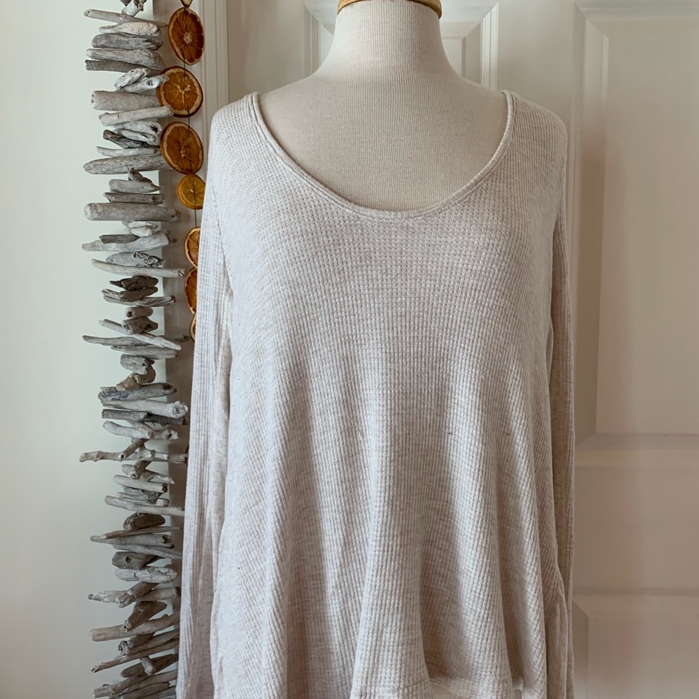 Free People Waffle Thermal Top